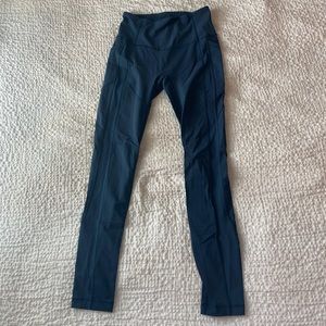 Blue Lululemon All the Right Places Leggings Size 6 28” inseam